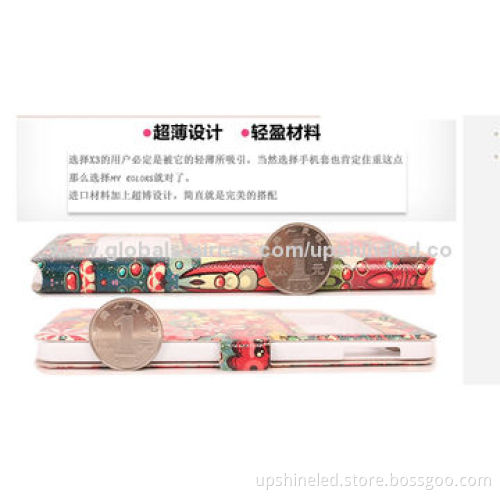 PU Leather Case for Vivo X3, ODM/OEM Orders Welcomed, All Colors Available